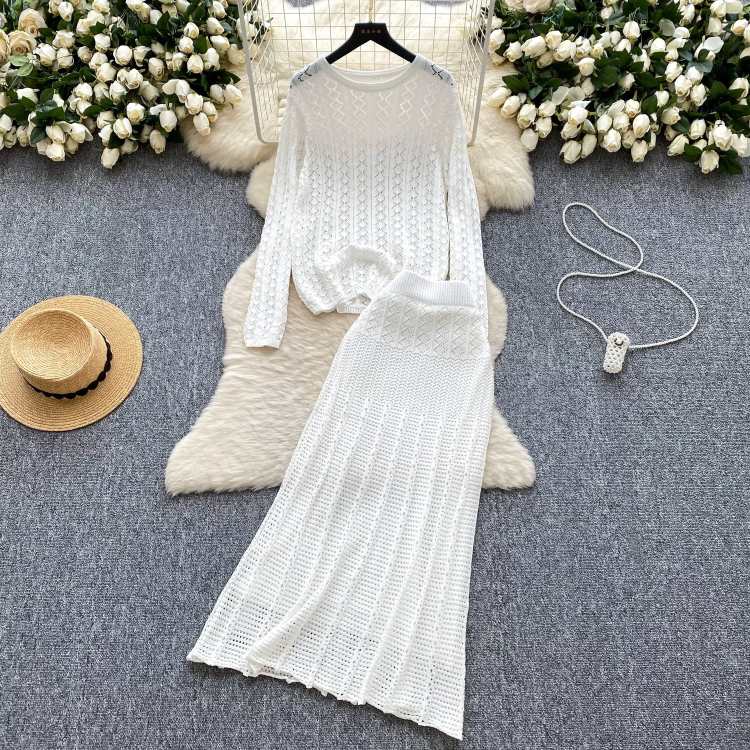 Love is the answer knitted set KTP280 images